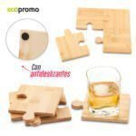 Set Portavasos Bamboo Puzzle