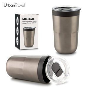 Mug Metálico Brock Urban Travel 420ml