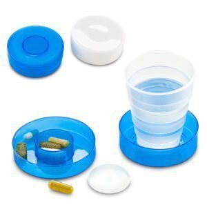 Pastillero vaso 2 en 1