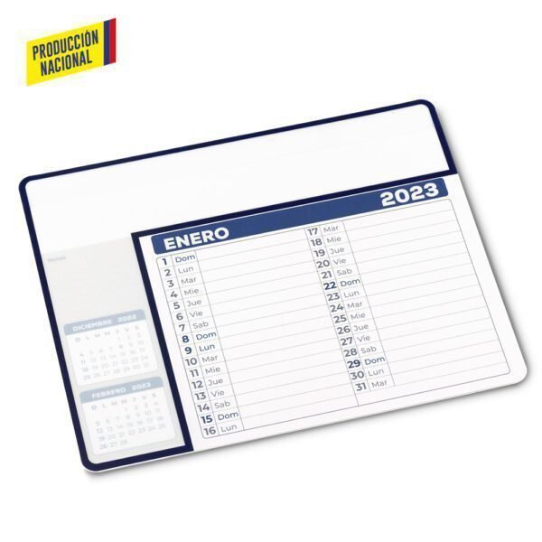 Mouse Pad Calendar - Producción Nacional